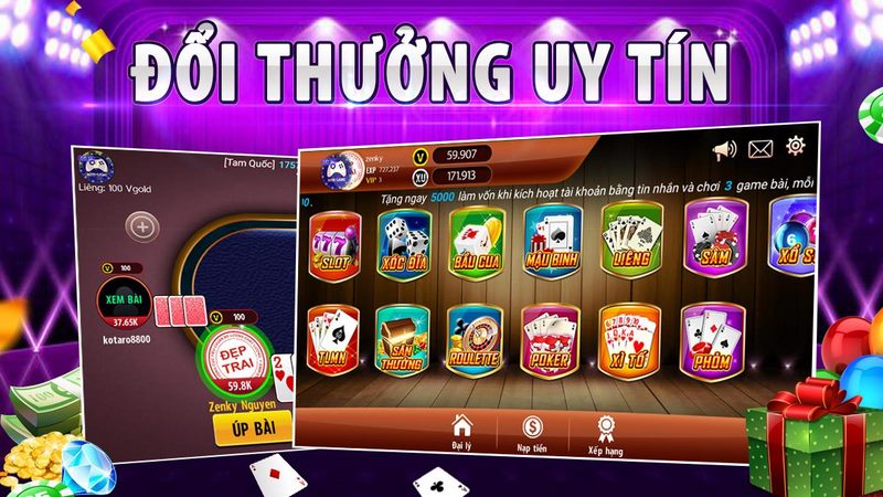 Game bài hiện nay đa dạng ở các nhà cái