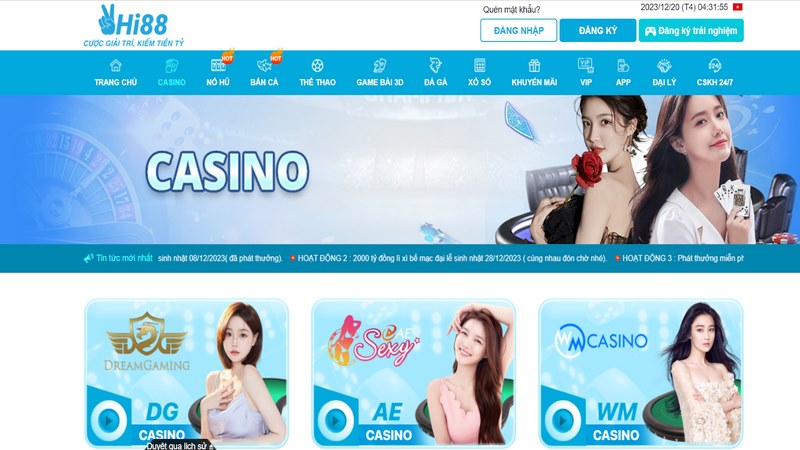 Casino đẳng cấp chinh phục mọi cược thủ trên toàn thế giới